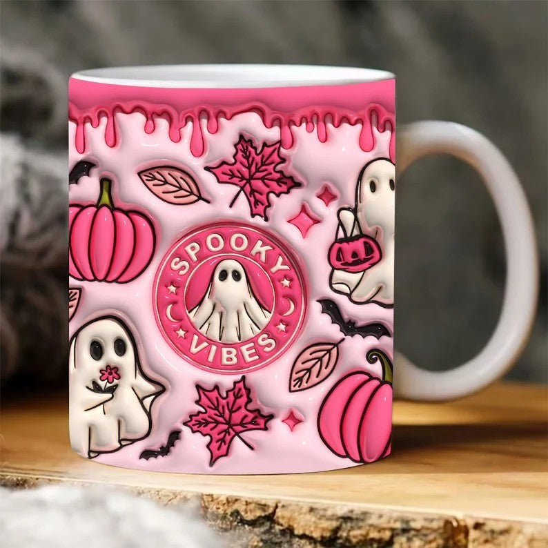 Halloween Kürbis Kaffeetasse aus Keramik