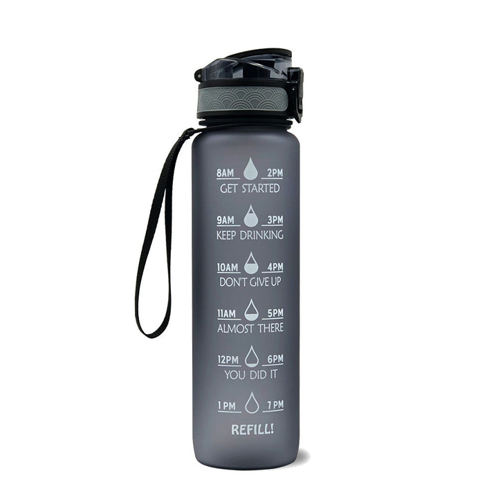 1L Drinkflassche aus Tritan mit Trinkerinnerung
