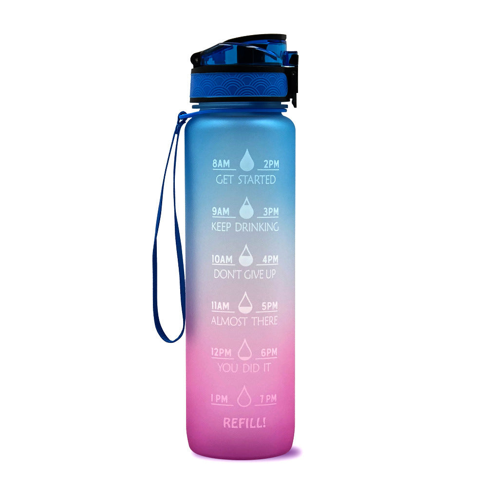 1L Drinkflassche aus Tritan mit Trinkerinnerung
