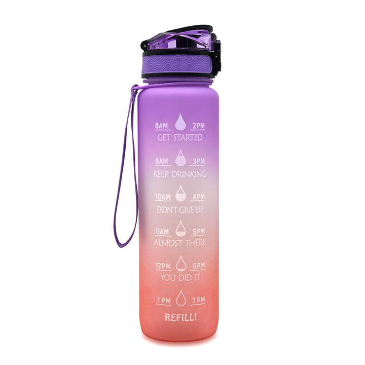 1L Drinkflassche aus Tritan mit Trinkerinnerung