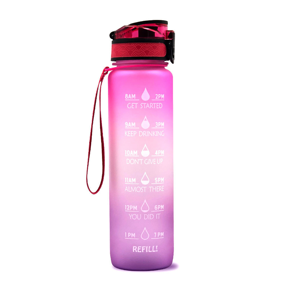 1L Drinkflassche aus Tritan mit Trinkerinnerung