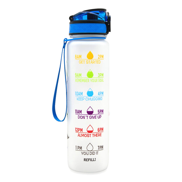 1L Drinkflassche aus Tritan mit Trinkerinnerung