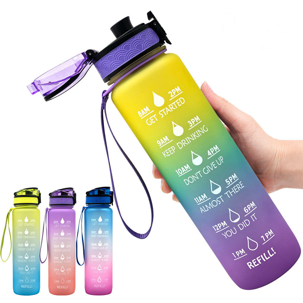 1L Drinkflassche aus Tritan mit Trinkerinnerung