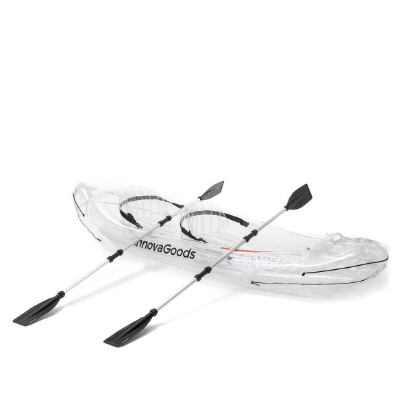 Kajak - Transparentes aufblasbares Kajak mit Zubehör Paros InnovaGoods 312 cm mit 2 Plätzen