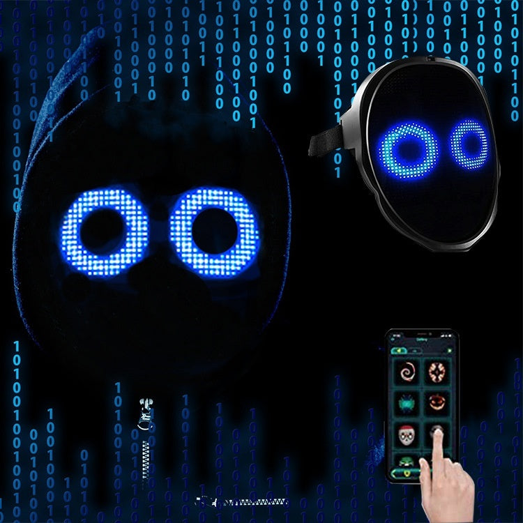 Farbige LED-Gesichtsmaske für Halloween