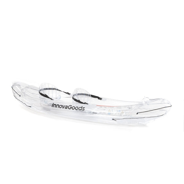 Kajak - Transparentes aufblasbares Kajak mit Zubehör Paros InnovaGoods 312 cm mit 2 Plätzen