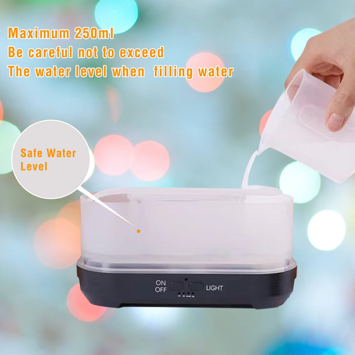 Luftbefeuchter mit Weihnachtsschneeflockenmuster (Preis mit Fernsterung)
