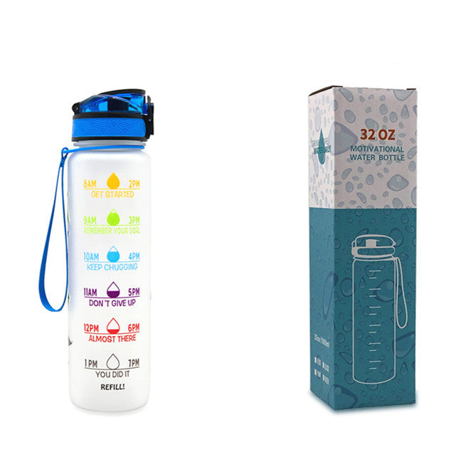 1L Drinkflassche aus Tritan mit Trinkerinnerung