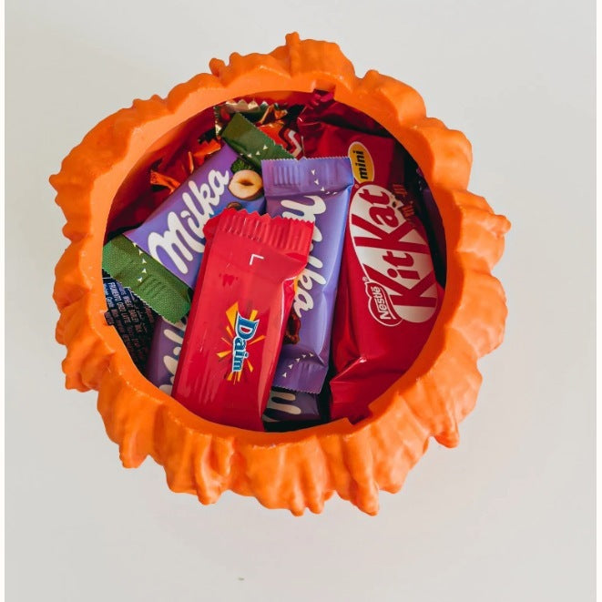 Schmelzende Halloween-Kürbis-Süßigkeiten-Schüssel