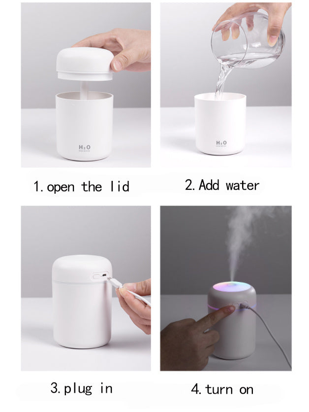 Mini-Aromaöl-Diffusor mit Luftbefeuchter