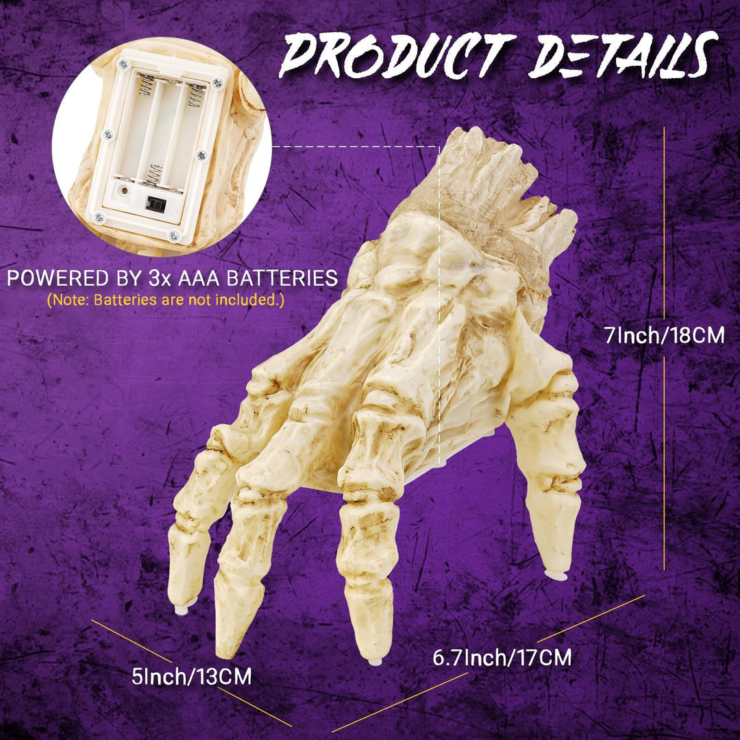 Leuchtende Halloween-Hand-Induktion zur Dekoration