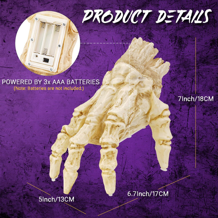 Leuchtende Halloween-Hand-Induktion zur Dekoration