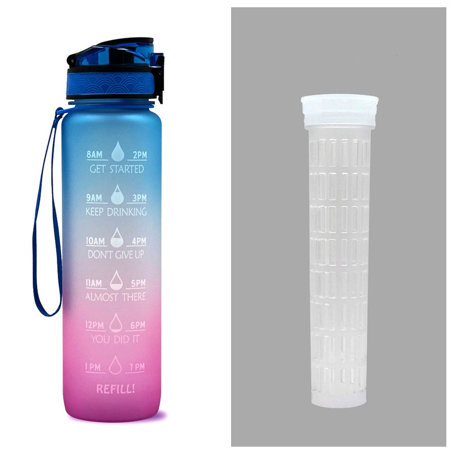 1L Drinkflassche aus Tritan mit Trinkerinnerung