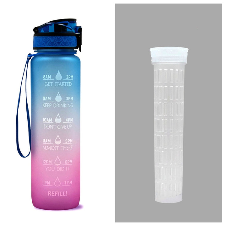 1L Drinkflassche aus Tritan mit Trinkerinnerung