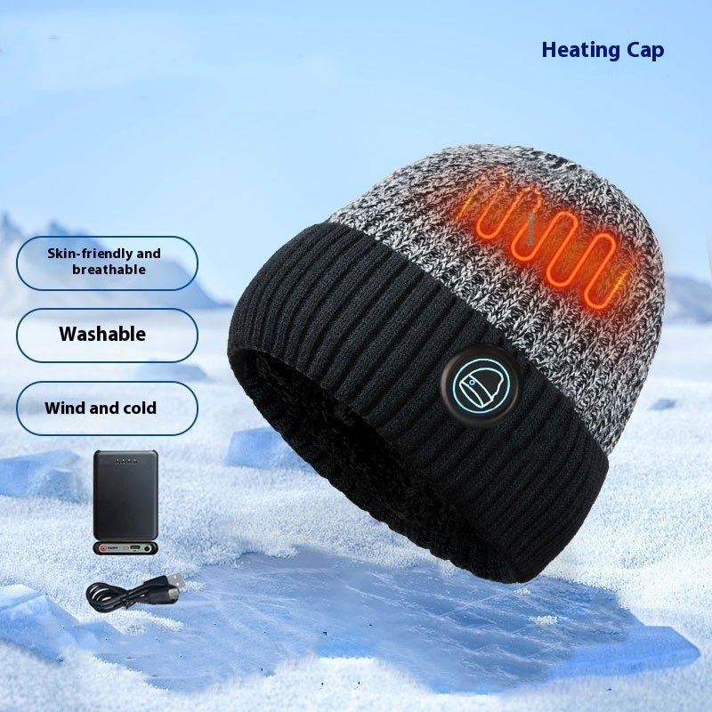 Outdoor Mütze mit Heizung und Fleecefutter für den Winter