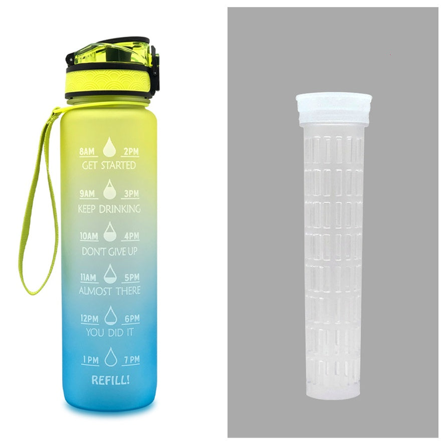 1L Drinkflassche aus Tritan mit Trinkerinnerung
