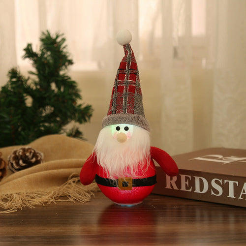 Weihnachtsdekorationen - LED-Weihnachtsmann, -Schneemann und -Weihnachtsreh