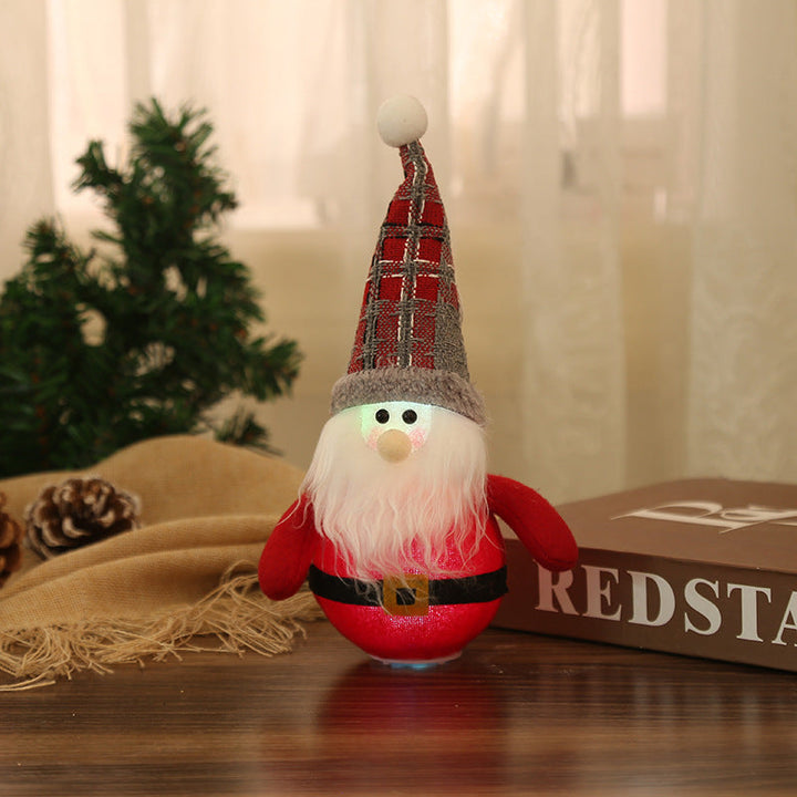 Weihnachtsdekorationen - LED-Weihnachtsmann, -Schneemann und -Weihnachtsreh