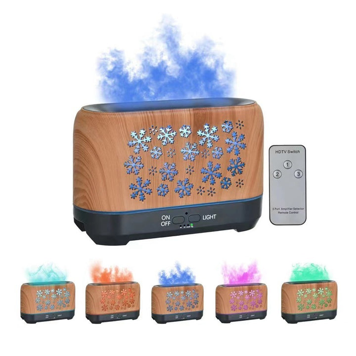 Luftbefeuchter mit Weihnachtsschneeflockenmuster (Preis mit Fernsterung)