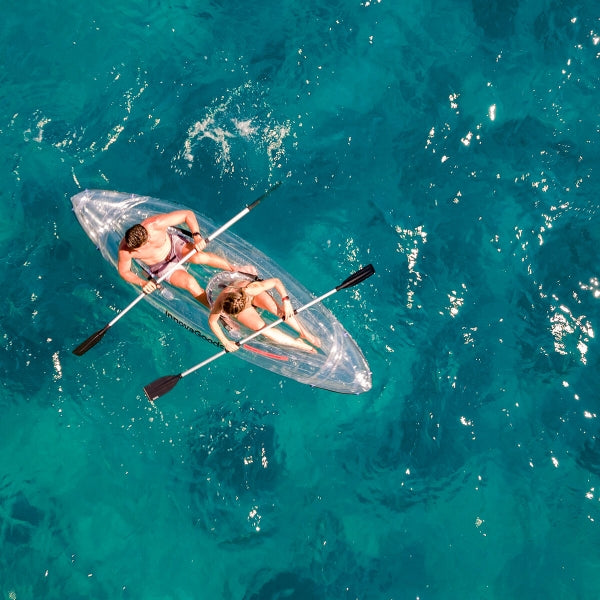 Kajak - Transparentes aufblasbares Kajak mit Zubehör Paros InnovaGoods 312 cm mit 2 Plätzen