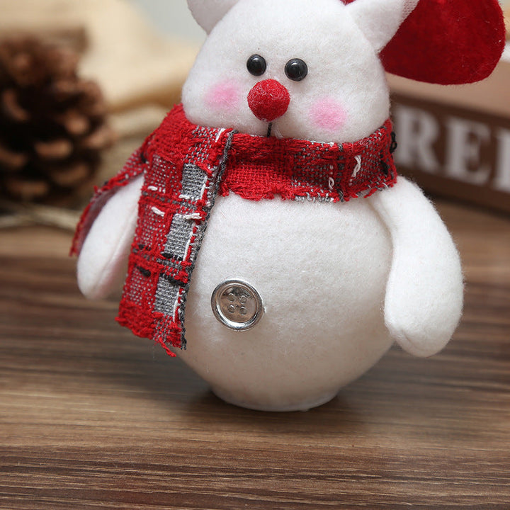 Weihnachtsdekorationen - LED-Weihnachtsmann, -Schneemann und -Weihnachtsreh
