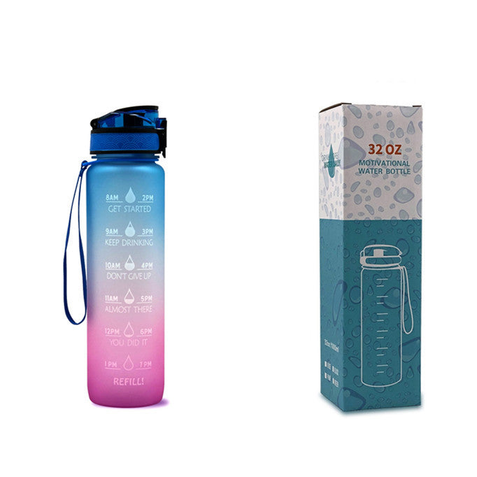 1L Drinkflassche aus Tritan mit Trinkerinnerung