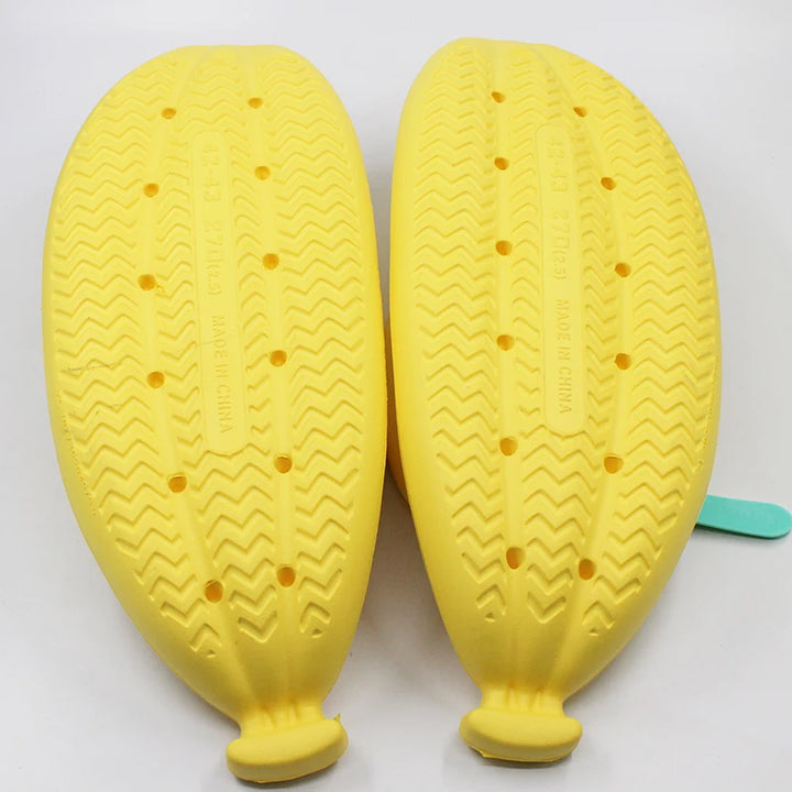 Banana Design Flip Flops for Women Men Summer Novelty Slippers Thick Sole Platform Non-Slip Sandals Bathroom Couple Shoes