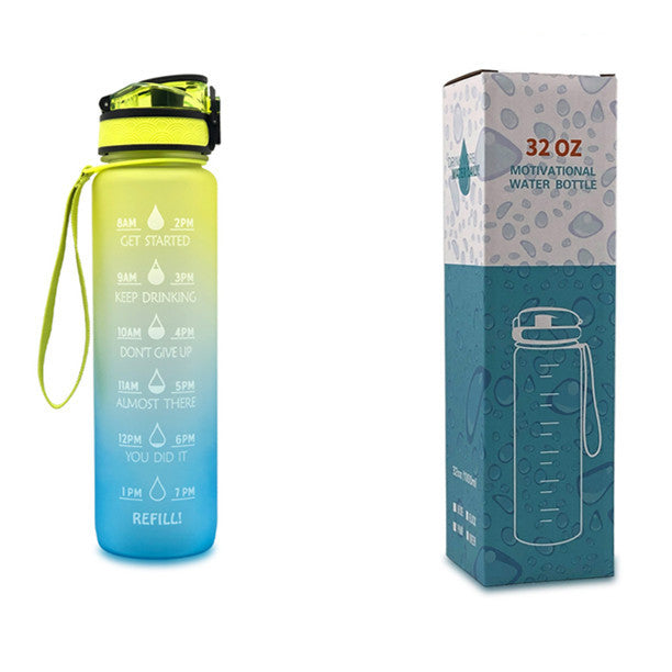 1L Drinkflassche aus Tritan mit Trinkerinnerung