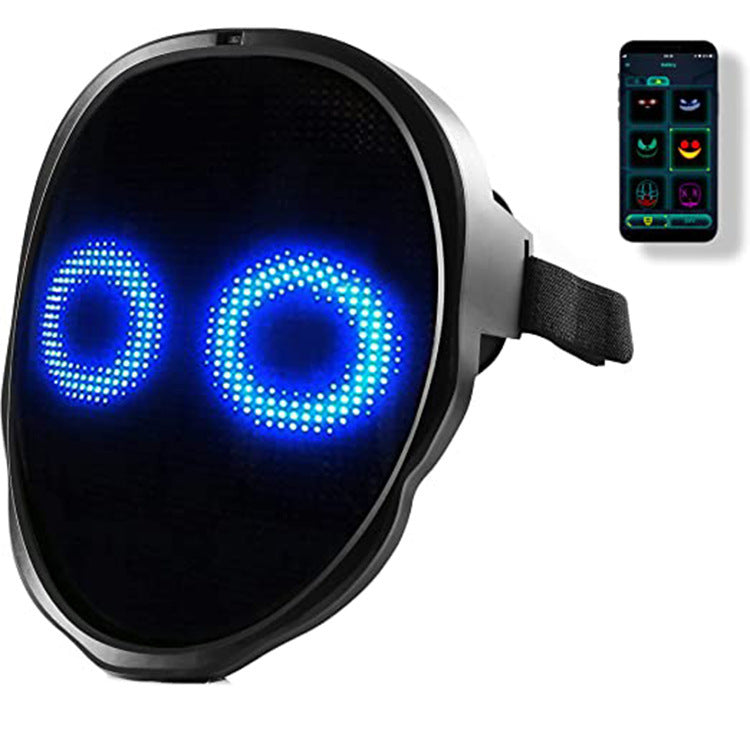 Farbige LED-Gesichtsmaske für Halloween