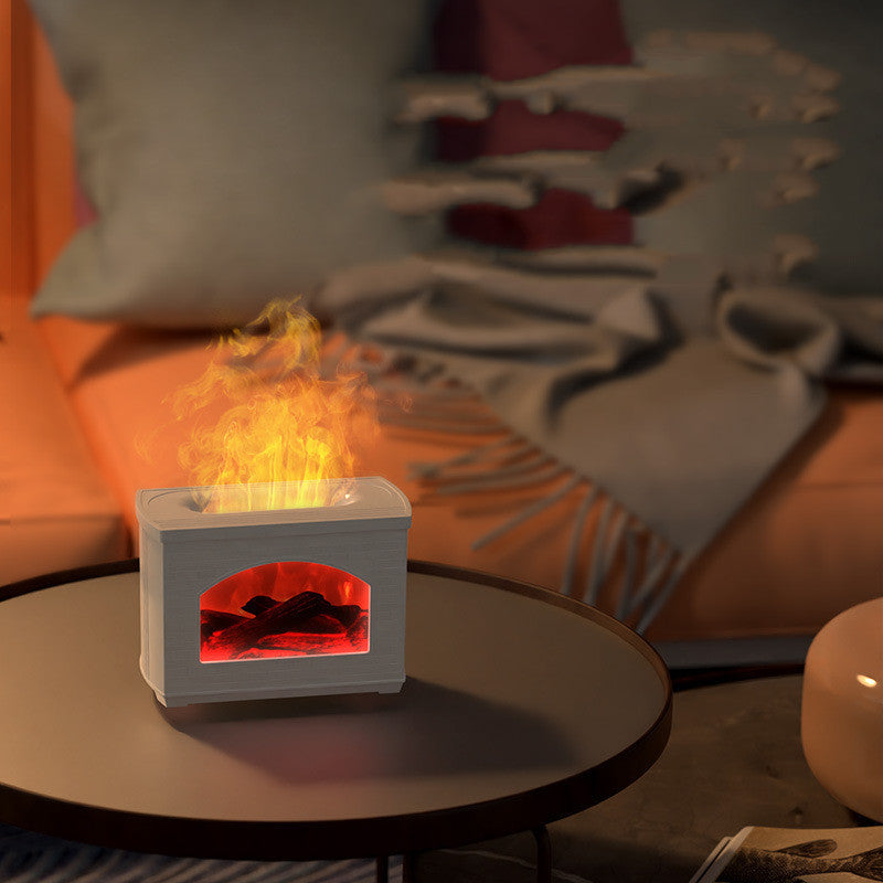 Luftbefeuchter mit simulierten Flammenlichteffekt