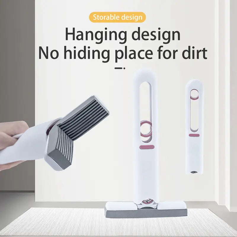 Portable Self-Squeeze Mini Mop, Lazy Hand Wash-Free Strong Absorbent Mop, Wet and Dry Use Cleaning System Tool, for Glass Car Bathroom Kitchens Desktop Household Set
