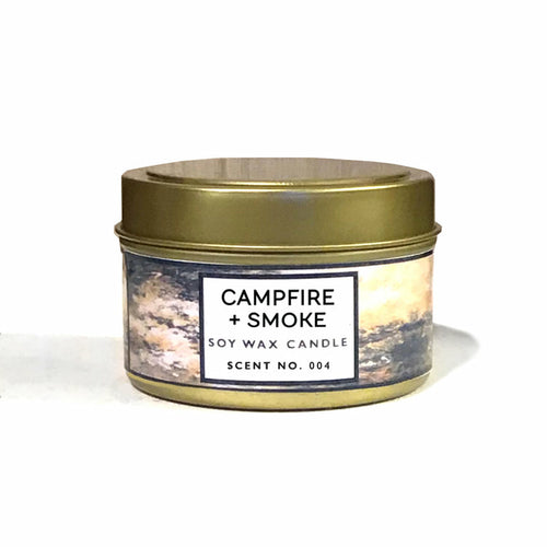 Campfire + Smoke Soyawachskerze