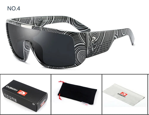 DUBERY Sonnenbrille für Herren im Retro-Stil mit farbenfrohen Gläsern