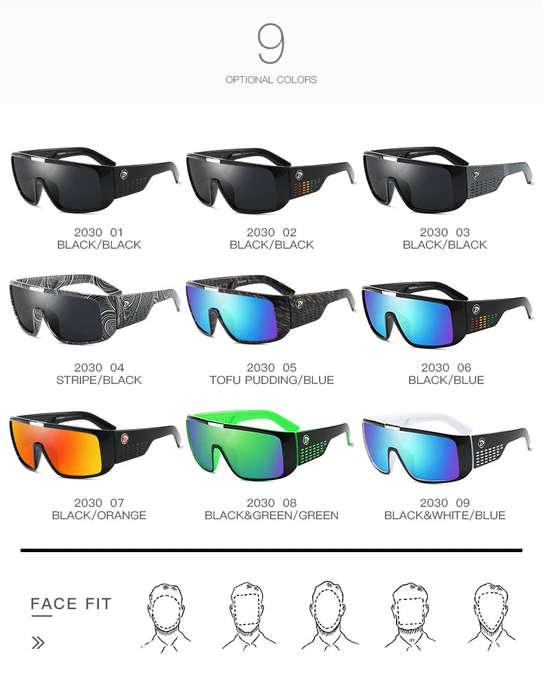 DUBERY Sonnenbrille für Herren im Retro-Stil mit farbenfrohen Gläsern