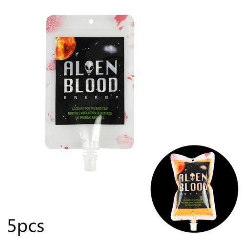 Halloween Blutbeutel 400ml PVC Lebensmittelqualität Trinkbeutel für Halloween-Party