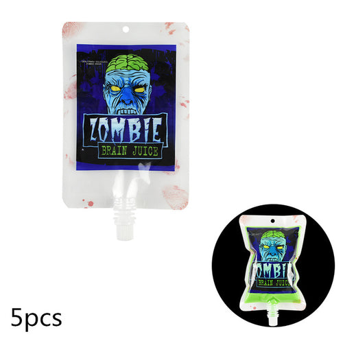 Halloween Blutbeutel 400ml PVC Lebensmittelqualität Trinkbeutel für Halloween-Party