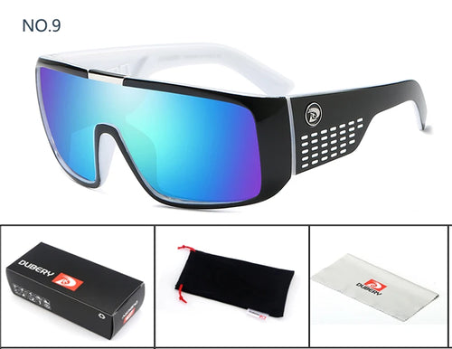DUBERY Sonnenbrille für Herren im Retro-Stil mit farbenfrohen Gläsern