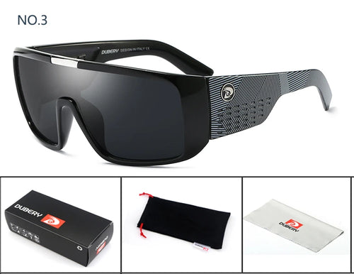 DUBERY Sonnenbrille für Herren im Retro-Stil mit farbenfrohen Gläsern