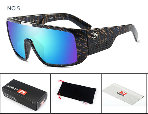 DUBERY Sonnenbrille für Herren im Retro-Stil mit farbenfrohen Gläsern
