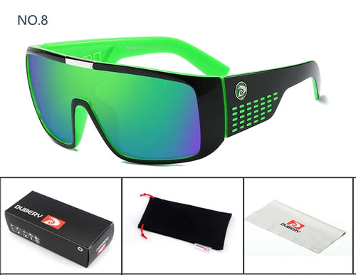 DUBERY Sonnenbrille für Herren im Retro-Stil mit farbenfrohen Gläsern