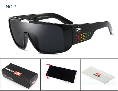 DUBERY Sonnenbrille für Herren im Retro-Stil mit farbenfrohen Gläsern