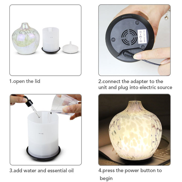 Mosaikglas-Aromadiffuser mit Ultrasonic-Technologie