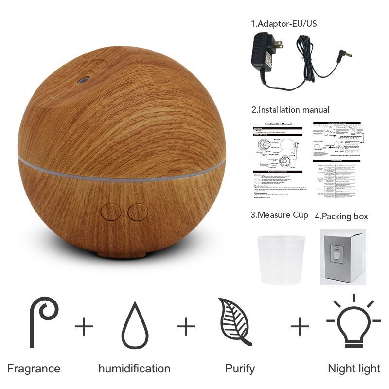 Luftbefeuchter mit kühlem Nebel im Holzdesign