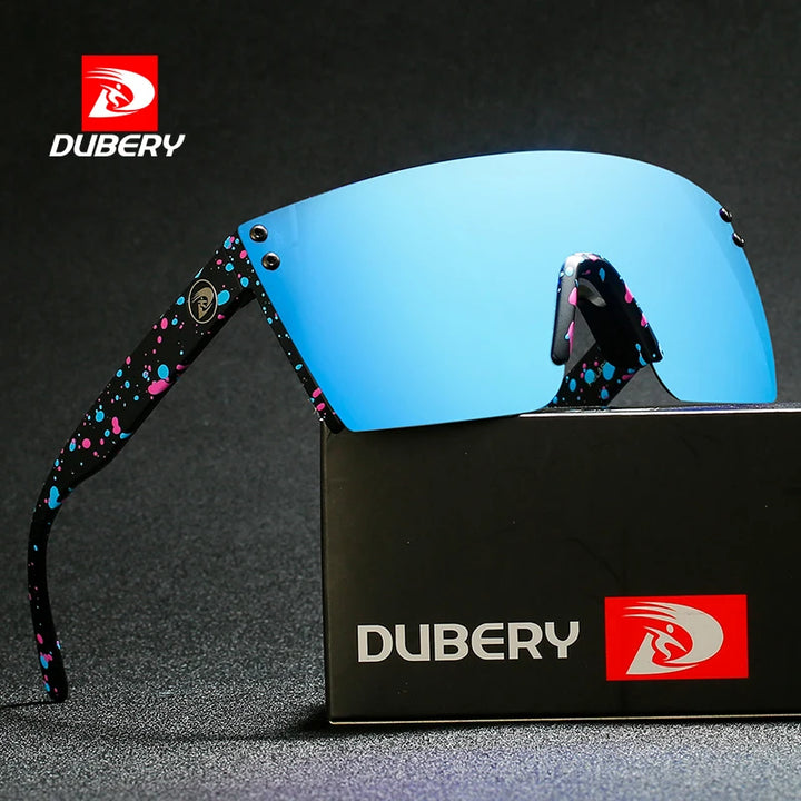 DUBERY Sonnenbrille für Herren im Retro-Stil mit farbenfrohen Gläsern
