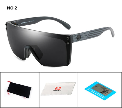 DUBERY Sonnenbrille für Herren im Retro-Stil mit farbenfrohen Gläsern