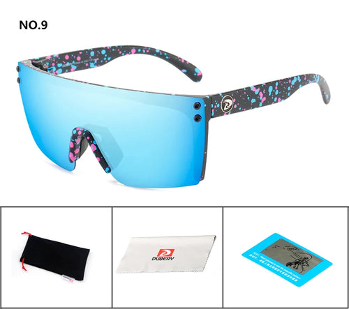 DUBERY Sonnenbrille für Herren im Retro-Stil mit farbenfrohen Gläsern