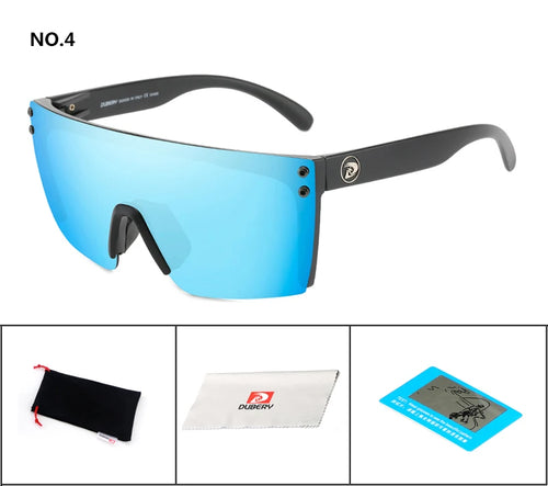 DUBERY Sonnenbrille für Herren im Retro-Stil mit farbenfrohen Gläsern