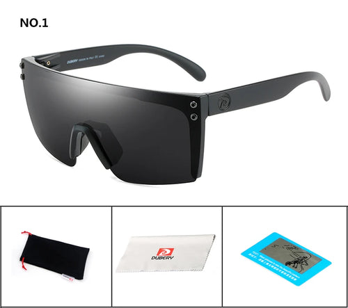 DUBERY Sonnenbrille für Herren im Retro-Stil mit farbenfrohen Gläsern