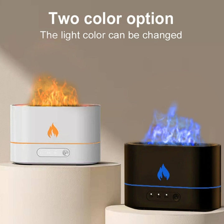 Ätherischer Öl-Diffusor mit Flammeneffekt und Timer