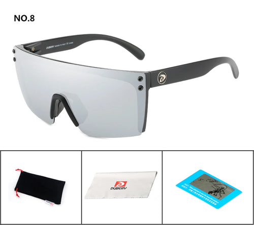 DUBERY Sonnenbrille für Herren im Retro-Stil mit farbenfrohen Gläsern